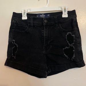 Black Denim Shorts